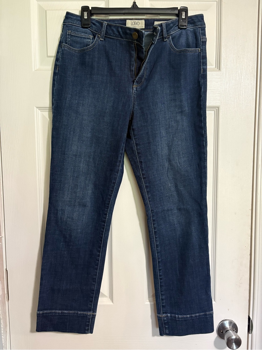 Logo Lori Goldstein straight jeans size 8